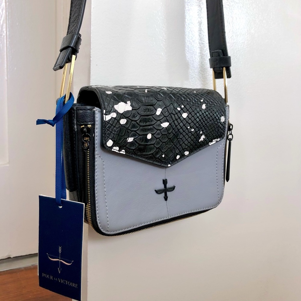Pour La Victoire Noemi Leather Crossbody Bag
